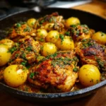 Garlic Butter Chicken and Baby Potatoes