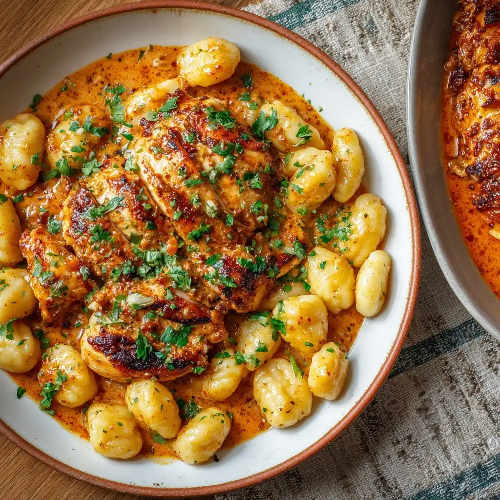 Garlic Butter Chicken and Gnocchi