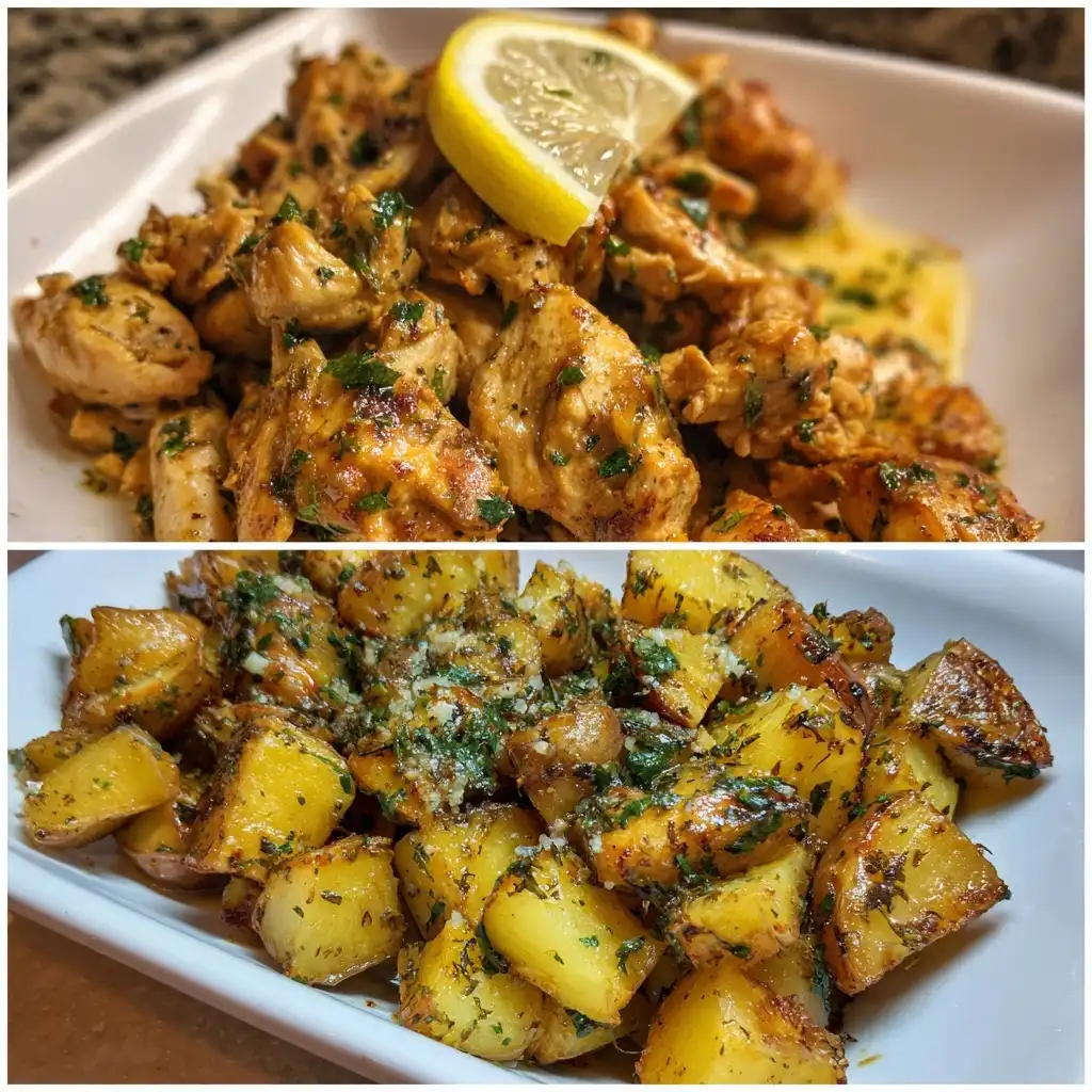 Garlic Butter Chicken and Roasted Potatoes