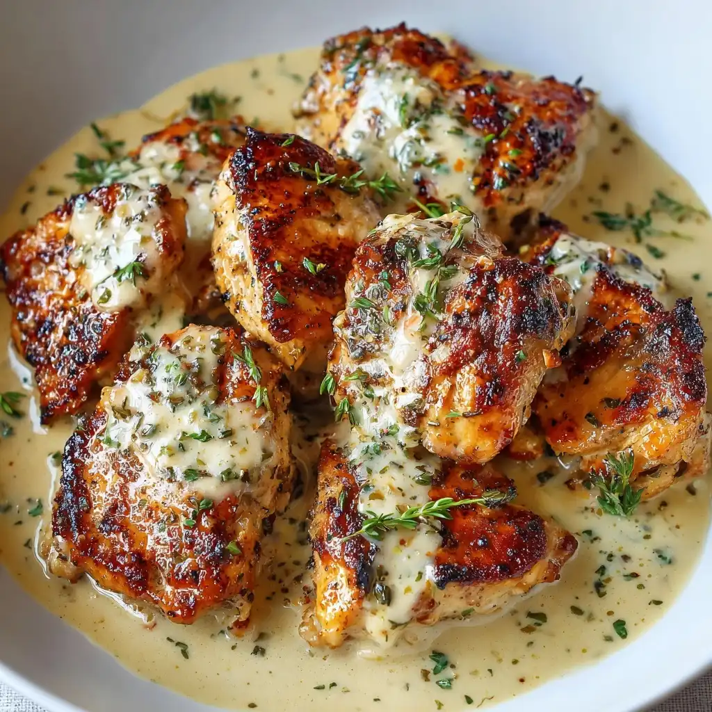 Garlic Butter Chicken with Creamy Garlic Sauce