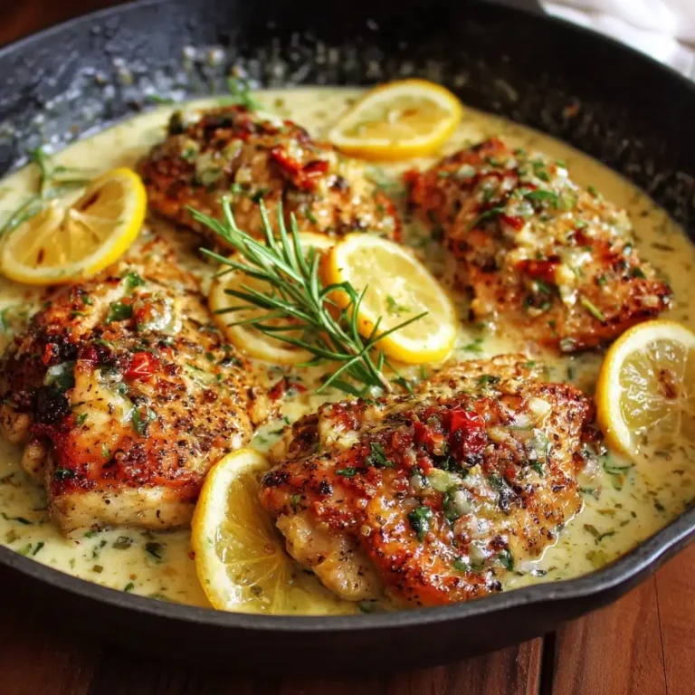 Garlic Butter Chicken with Creamy Lemon Garlic Sauce