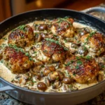 Garlic Butter Chicken with Creamy Mushroom Sauce