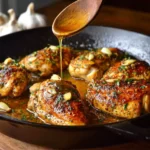 Garlic Butter Chicken with Garlic Butter Pan Sauce