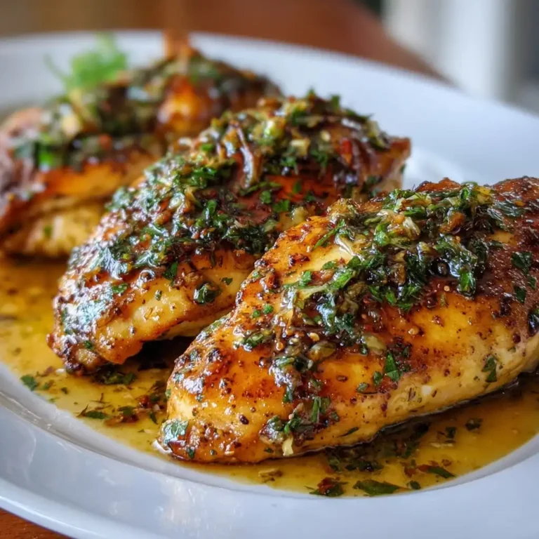 Garlic Butter Chicken with Garlic Butter Reduction