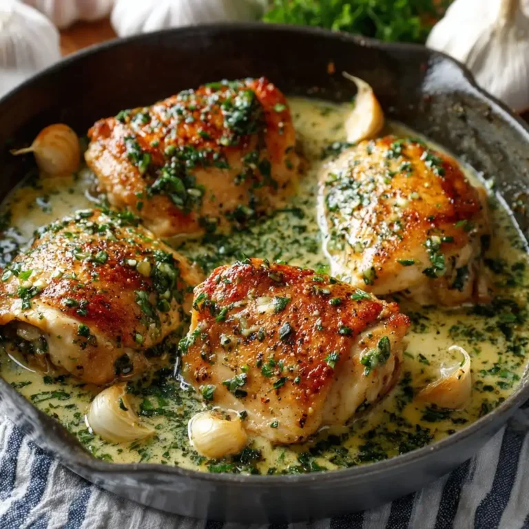 Garlic Butter Chicken with Garlic Butter Skillet Sauce