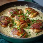 Garlic Butter Chicken with Garlic Cream Gravy