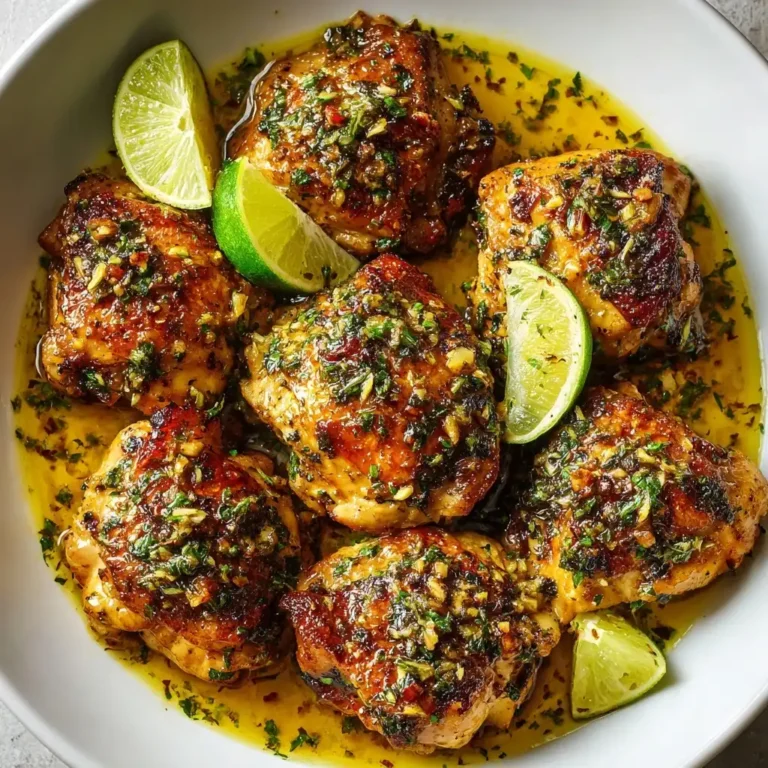 Garlic Butter Chicken with Garlic Lime Butter