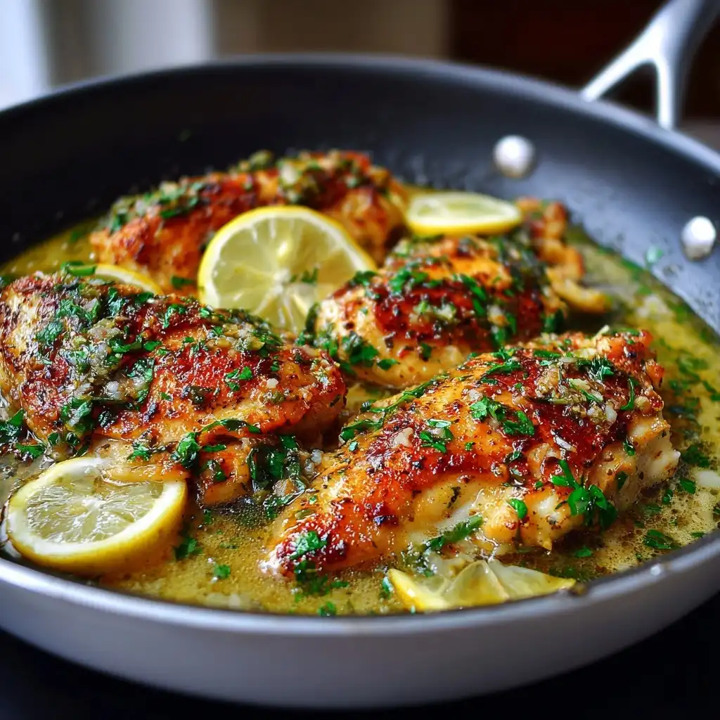 Garlic Butter Chicken with Lemon Garlic Sauce