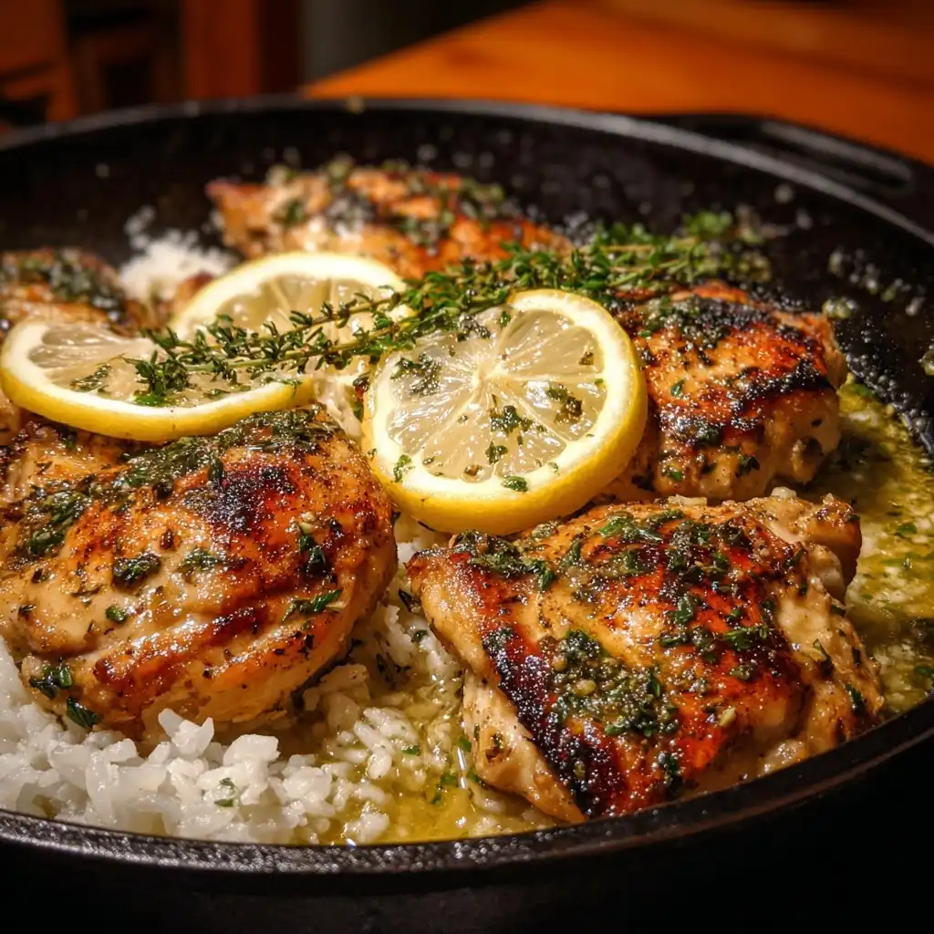Garlic Butter Chicken with Lemon Thyme