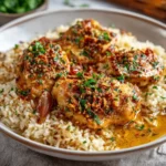 Garlic Butter Chicken with One Pot Rice