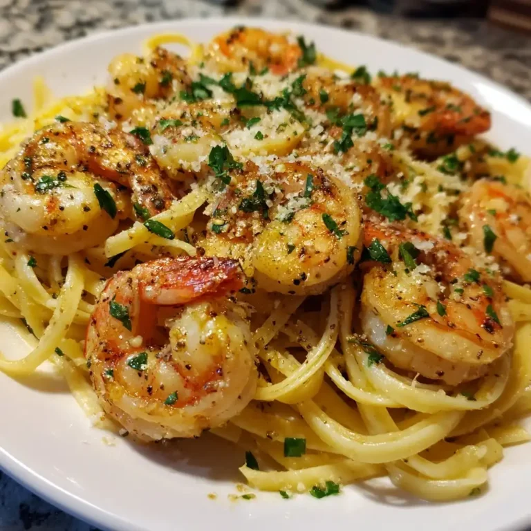 Garlic Butter Shrimp Scampi Linguine