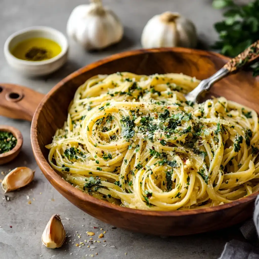 Garlic Herb Butter Linguine