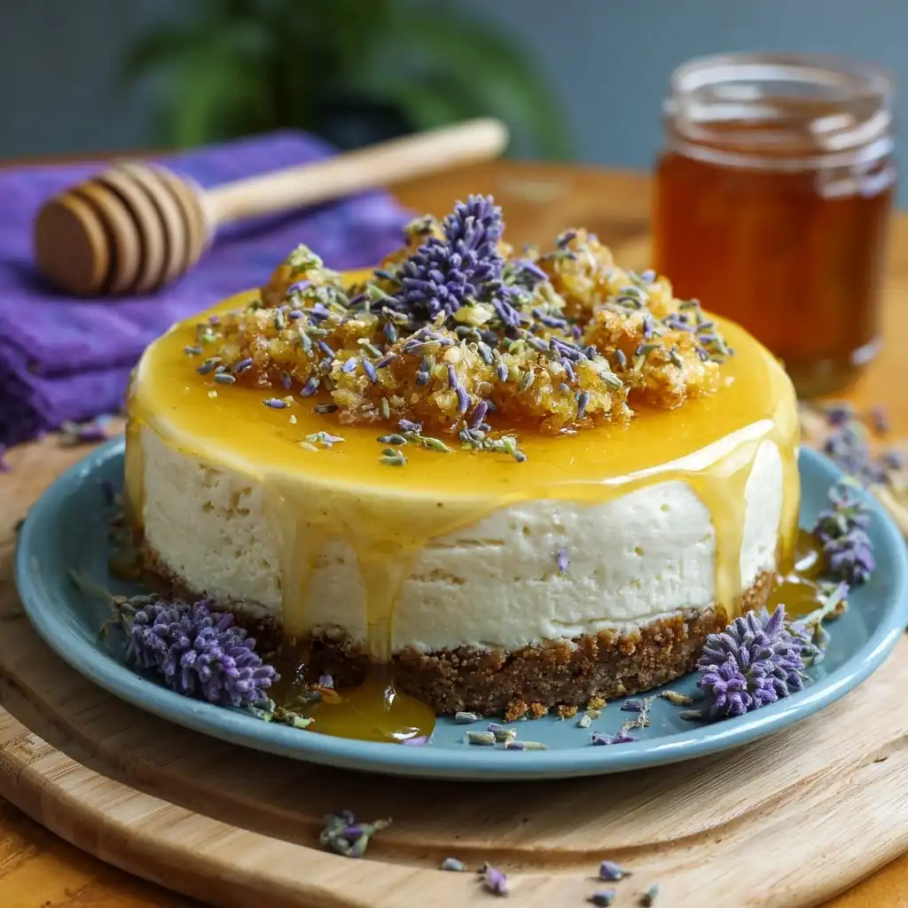 Honey Lavender Cheesecake