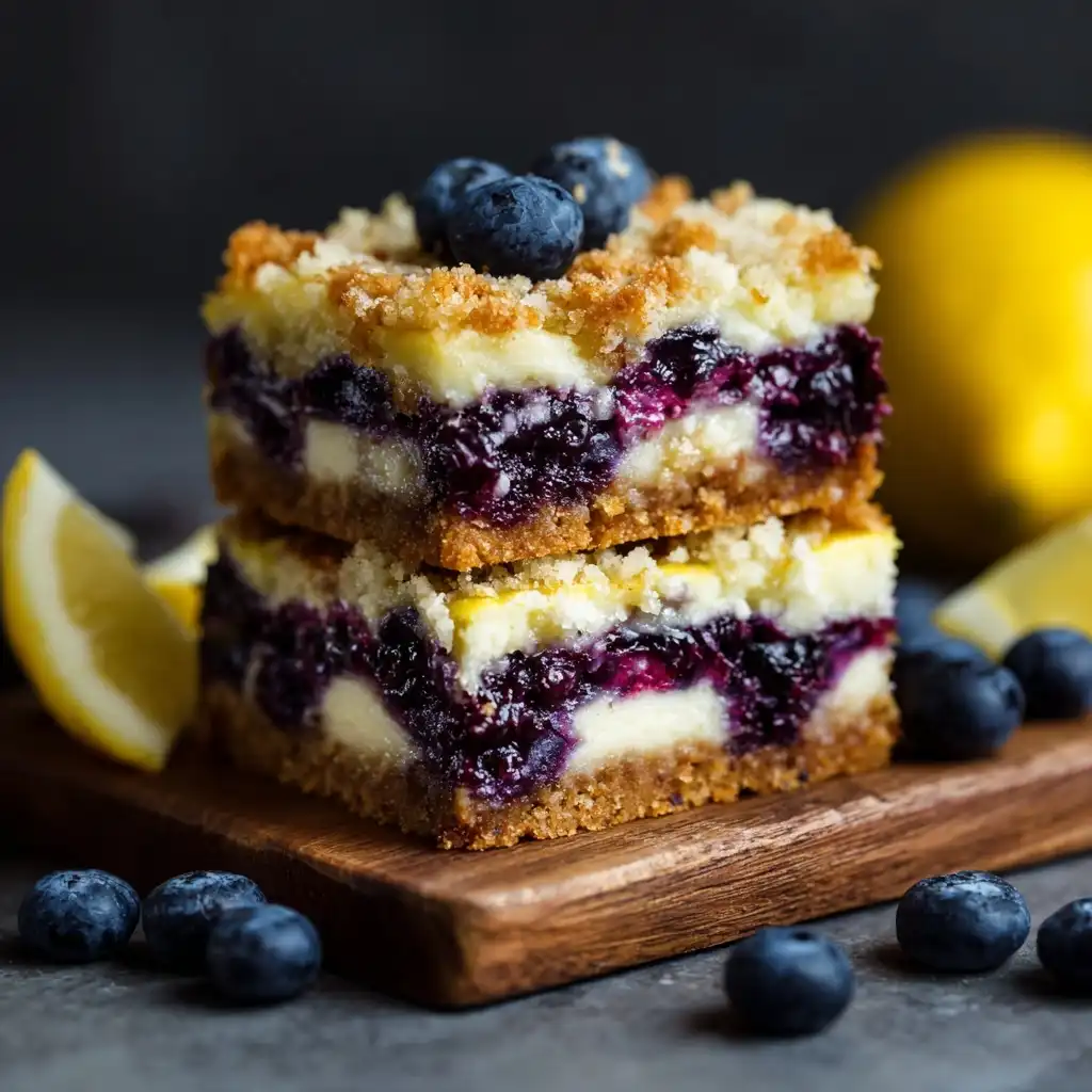 Lemon Blueberry Cheesecake Bars