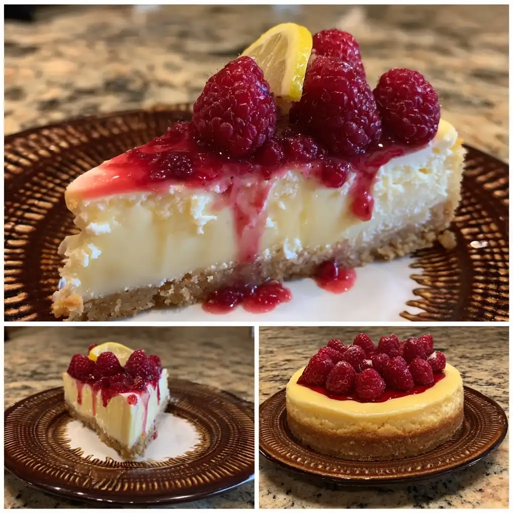 Lemon Raspberry Cheesecake