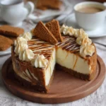 Lotus Biscoff Swirl Cheesecake