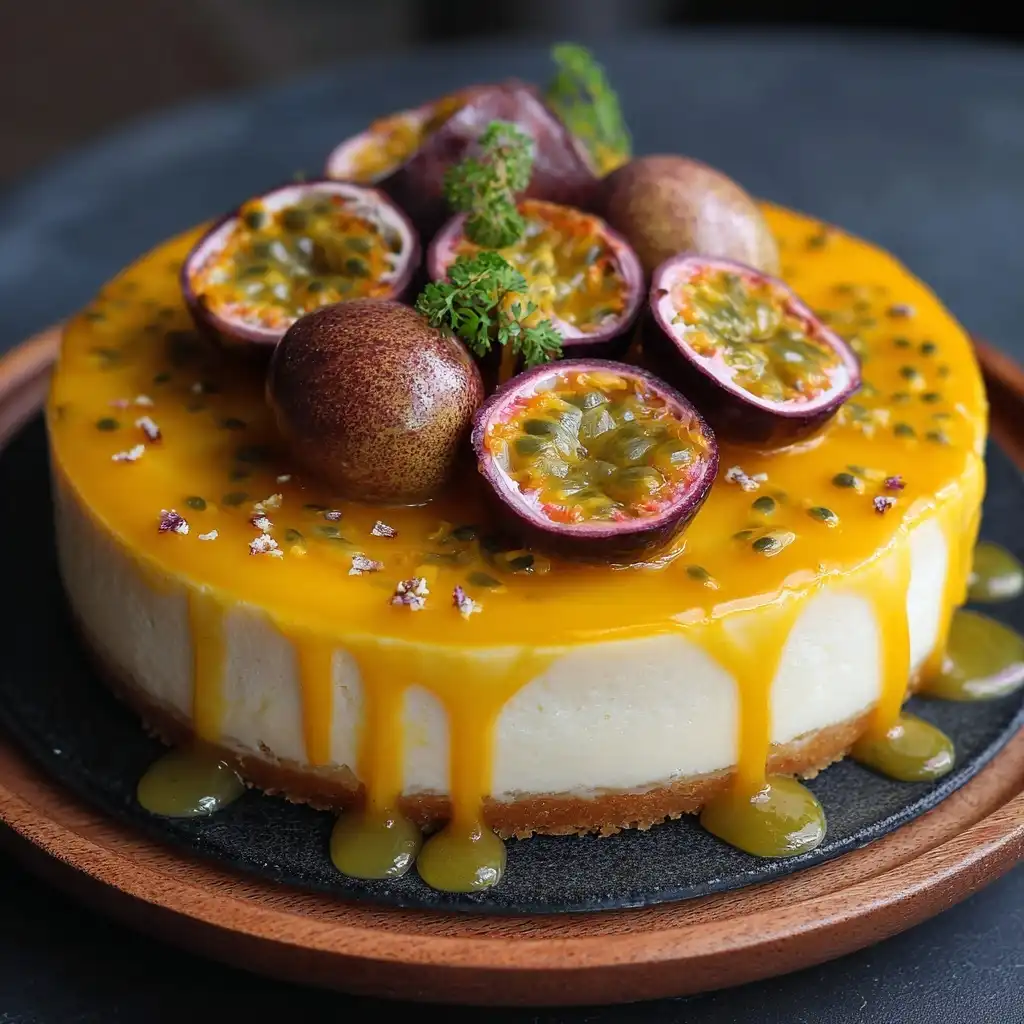 Mango Passionfruit Cheesecake