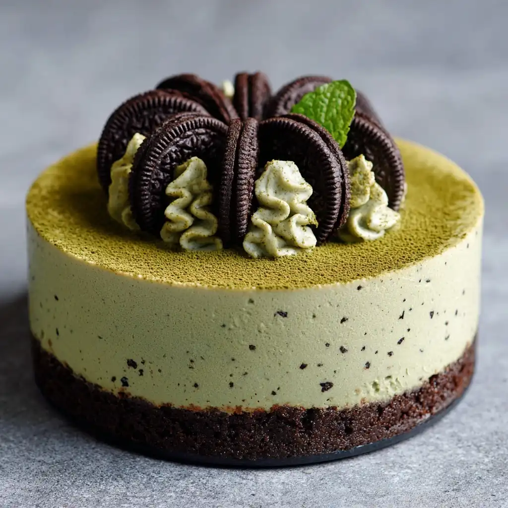 Matcha Oreo Cheesecake