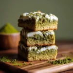 Matcha White Chocolate Blondies