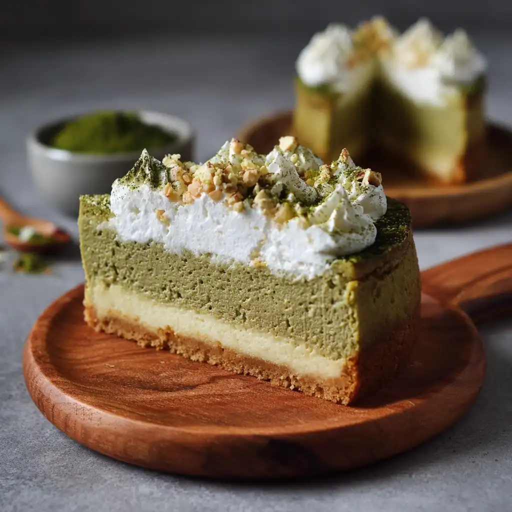 Matcha White Chocolate Cheesecake