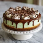 Mint Chocolate Chip Cheesecake