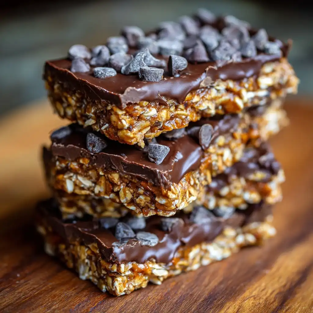 No-Bake Chocolate Oat Bars