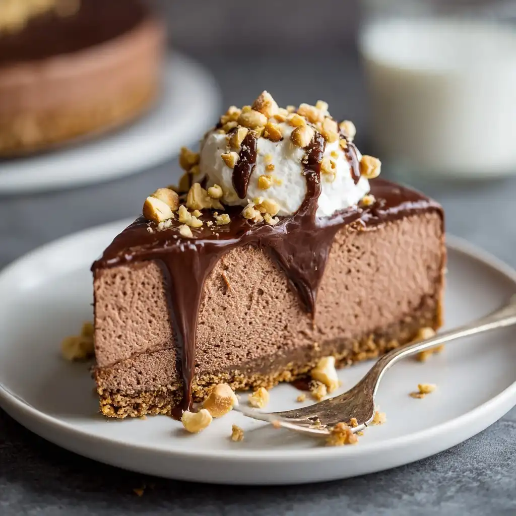 No Bake Nutella Cheesecake