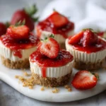 No Bake Strawberry Cheesecake Cups