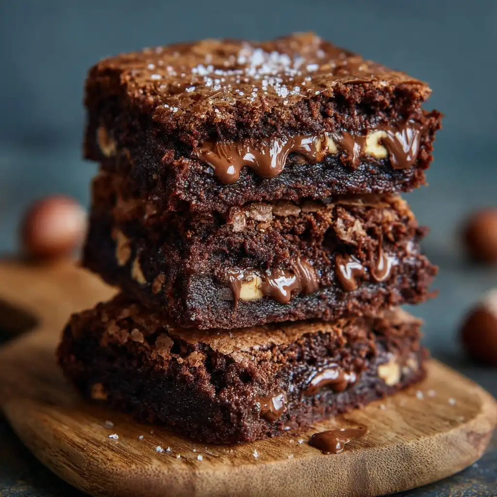 Nutella Stuffed Brownies