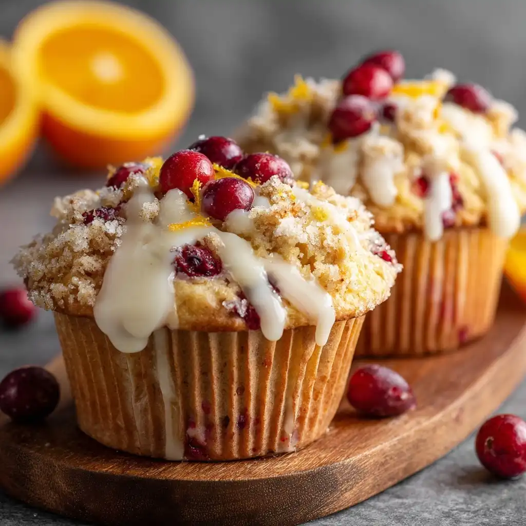 Orange Cranberry Bliss Muffins