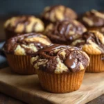 Peanut Butter Chocolate Swirl Muffins