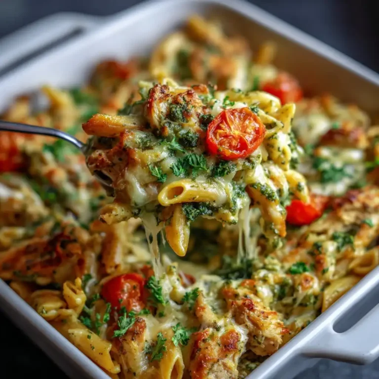 Pesto Chicken Pasta Bake