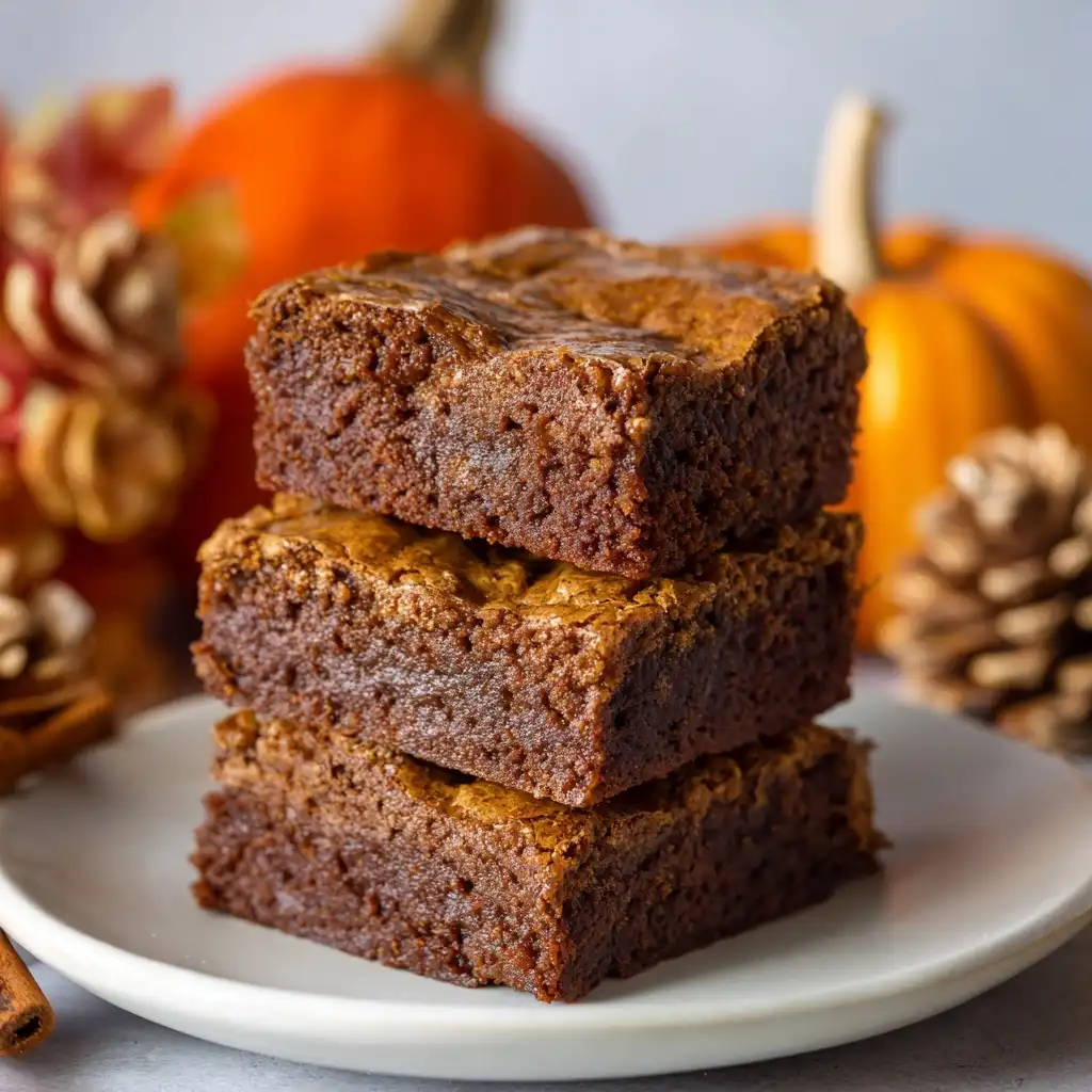 Pumpkin Spice Brownies