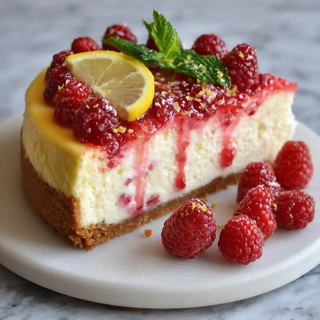 Raspberry Lemonade Cheesecake