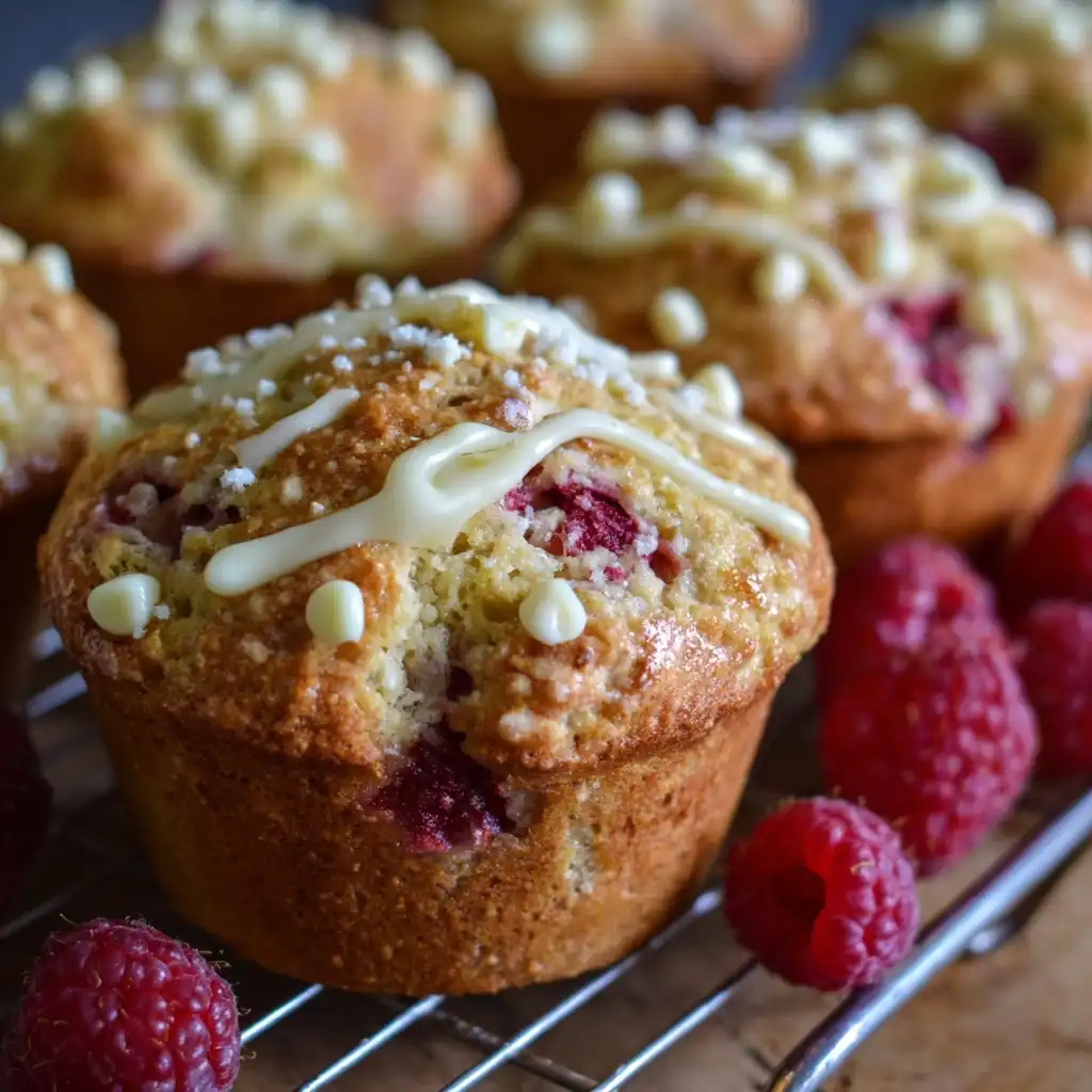 Raspberry White Chocolate Muffins