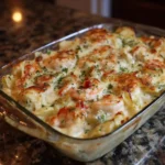 Seafood Alfredo Casserole