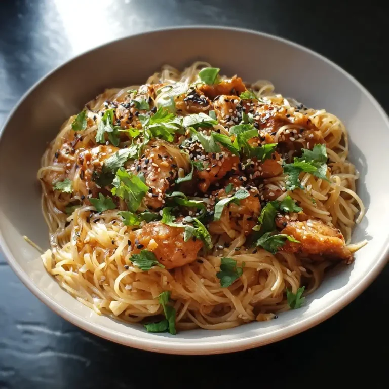 Sesame Ginger Chicken Noodles