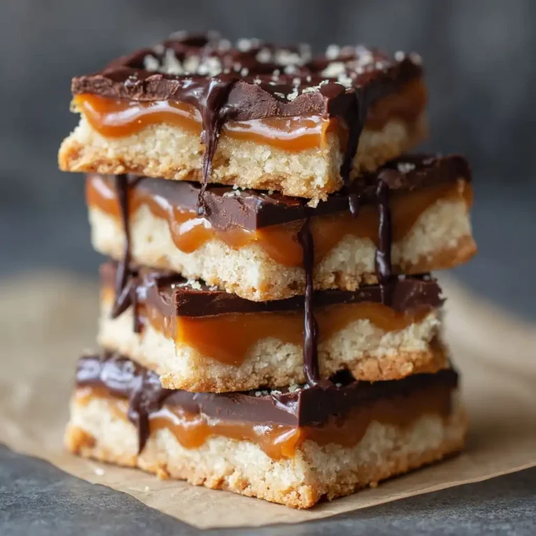 Shortbread Caramel Chocolate Bars