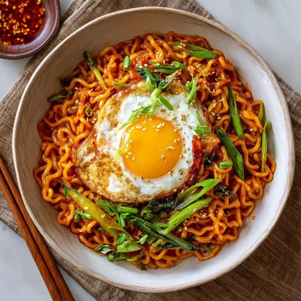 Spicy Korean Gochujang Noodles