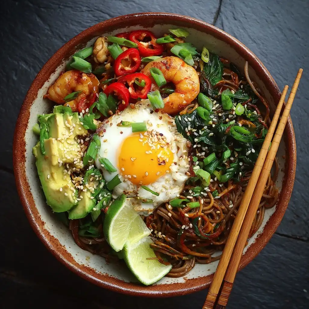 Spicy Peanut Soba Noodles