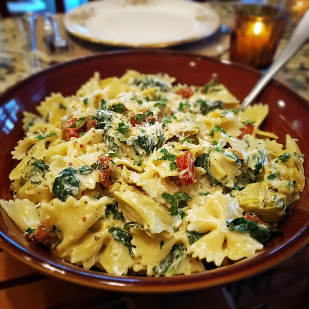 Spinach Artichoke Pasta