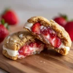 Strawberry Cheesecake Stuffed Cookies
