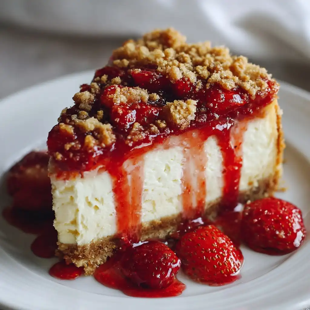 Strawberry Crunch Cheesecake