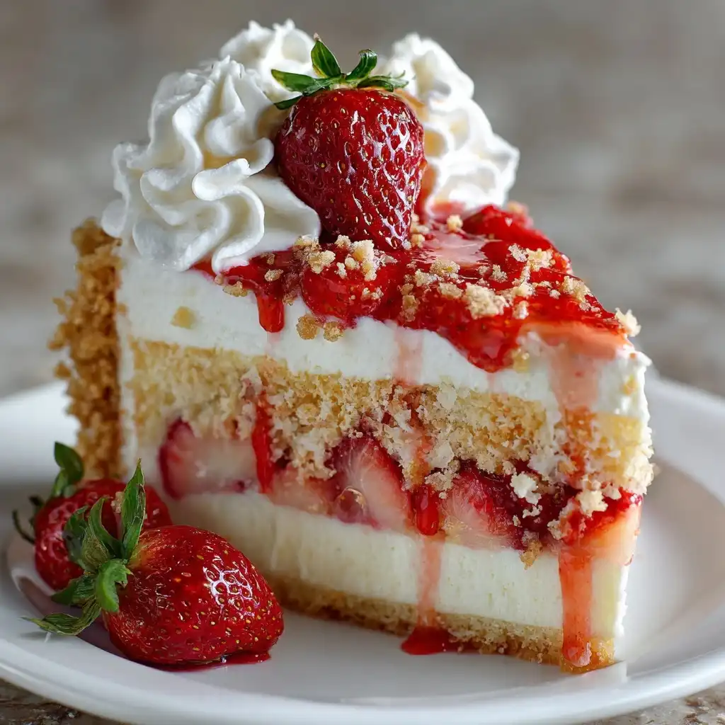 Strawberry Shortcake Cheesecake