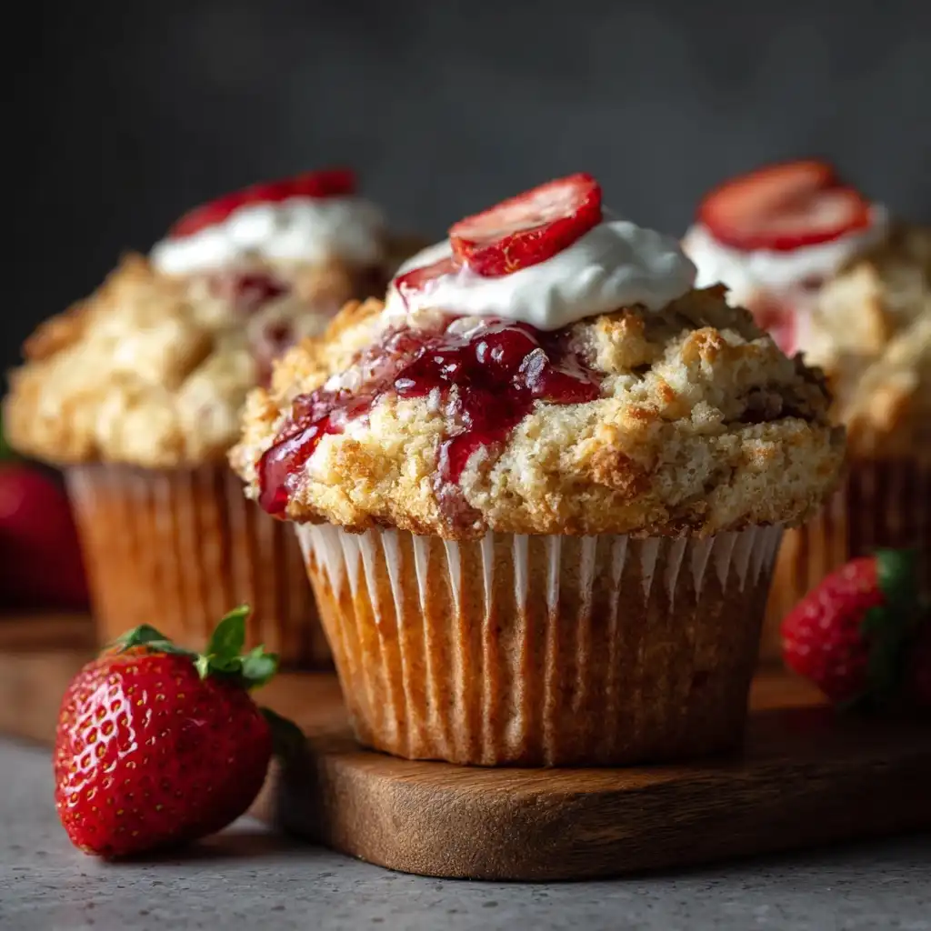 Strawberry Shortcake Muffins