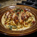 Sun Dried Tomato Chicken Alfredo