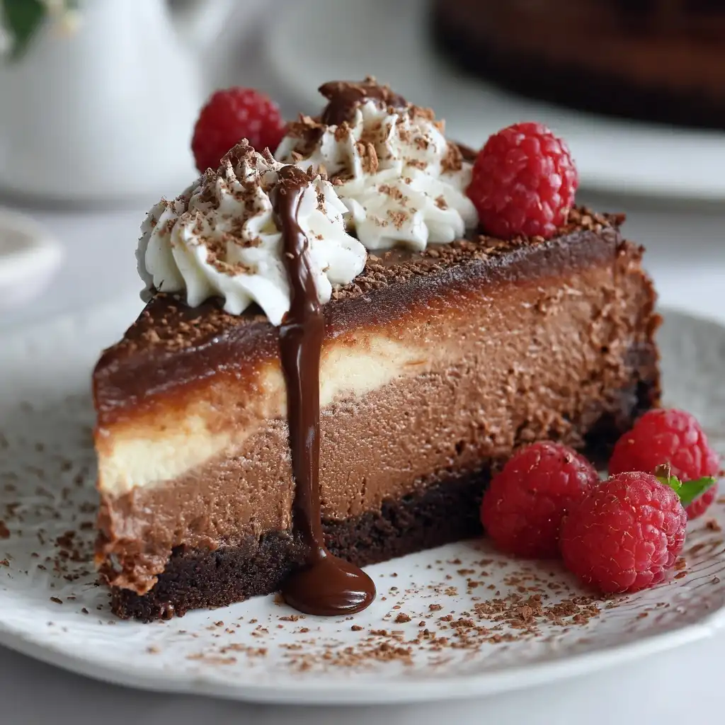 Triple Chocolate Cheesecake