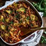 Unstuffed Cabbage Roll Casserole
