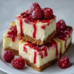 White Chocolate Raspberry Cheesecake Bars