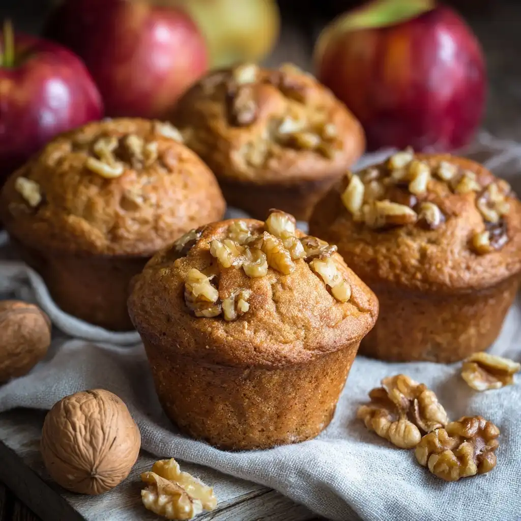 Apple Walnut Breakfast Muffins